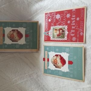 24ct Christmas santa claus Cards
